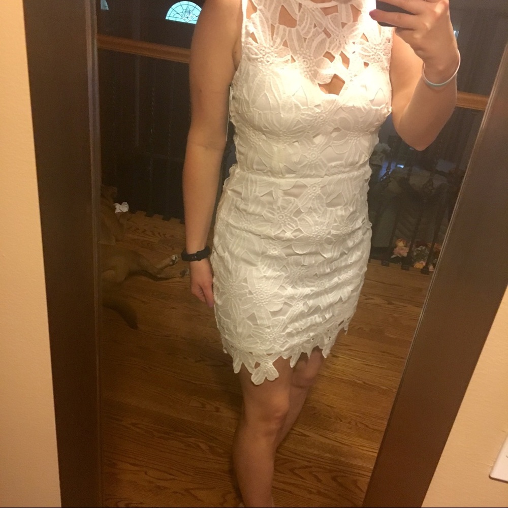 Crochet Bodycon Dress - Picture 7 of 8